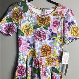 LuLaRoe small floral Amelia purple